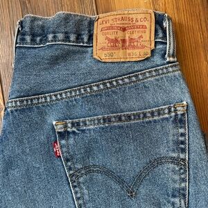 Levi’s 550 Relaxed Fit Jeans Mens 36x30 Medium Wash Classic Straight Leg Denim